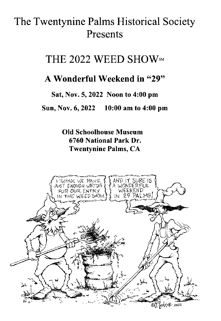 Weed Show Program Cover